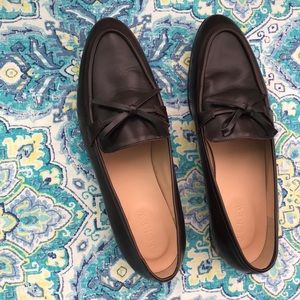J.Crew Academy Loafers, Chocolate Leather Size 8.5